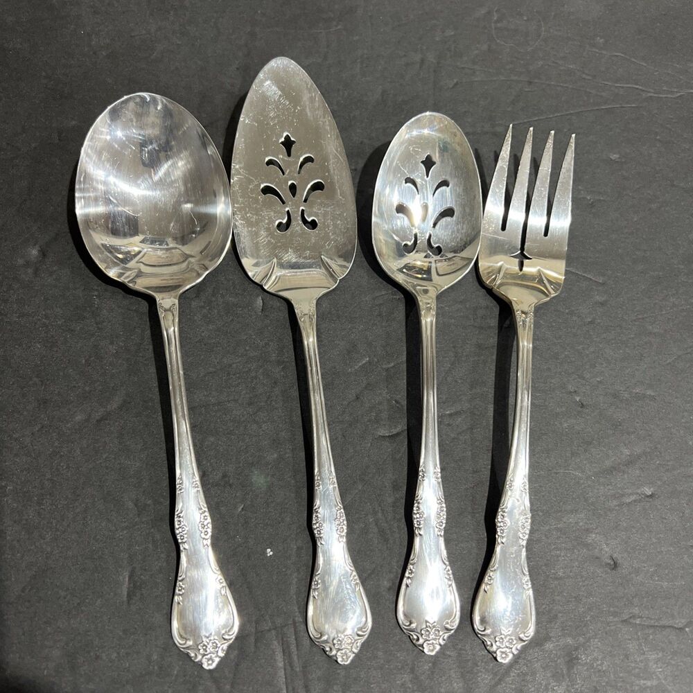 Oneida Community FREDERICKSBURG Serving Set Of 4 Silver Plate